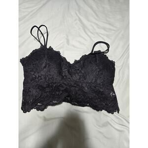 Unknown brand small women's black lace Bralette